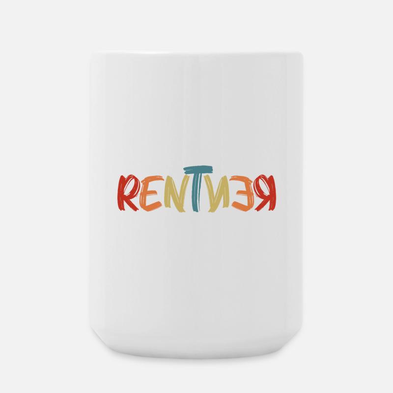 Rentner - Große Tasse 440 ml - Weiß