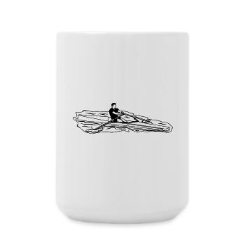 Rower - Large Mug 440 ml - white - Front