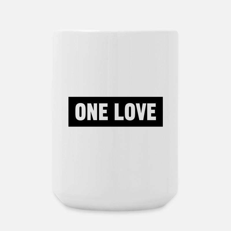 One Love - Große Tasse 440 ml - Weiß
