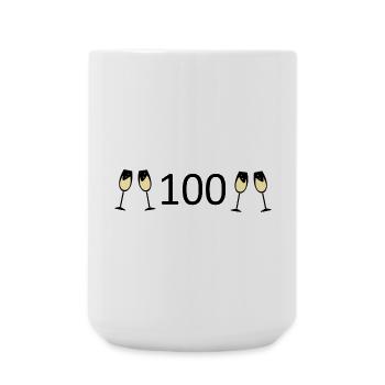 100th Birthday 100th Anniversary 100 Number 100 - Large Mug 440 ml - white - Front