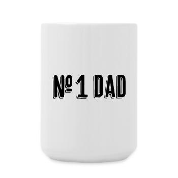 Schwarzweiß Linienabstraktion - Große Tasse 440 ml - Weiß - Vorne