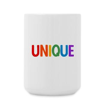 Lgbt. Einzigartig - Große Tasse 440 ml - Weiß - Vorne