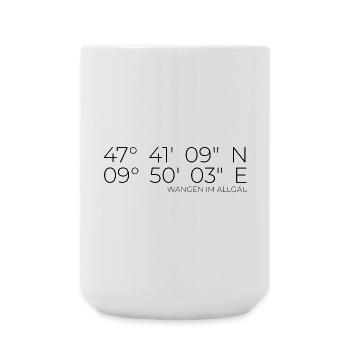 Coordonnées Wangen im Allgäu - Grande tasse 440 ml - blanc - Devant