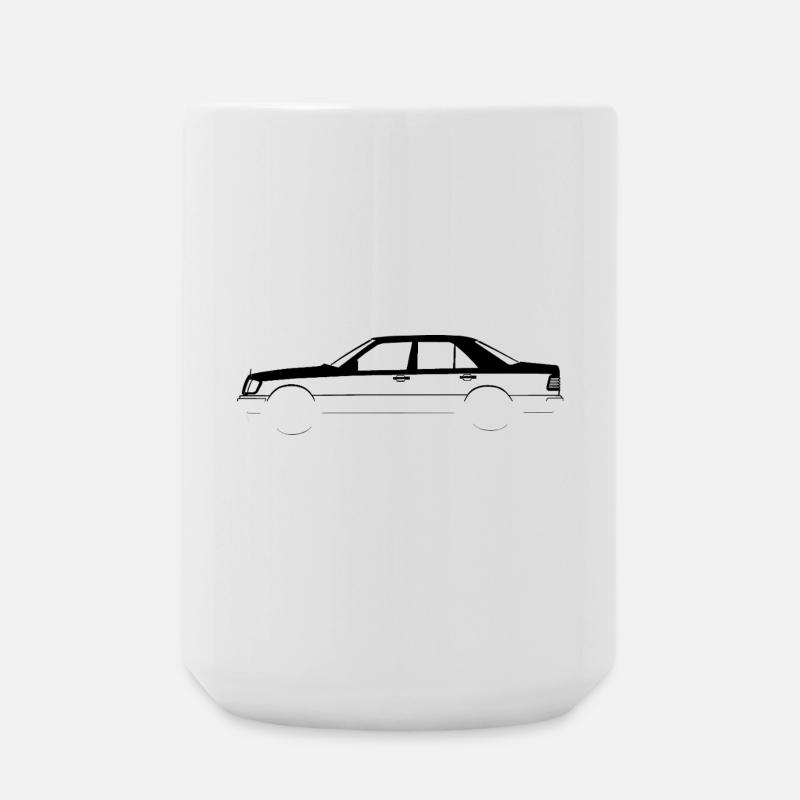 W124 Auto Oldtimer Vintage Deutsch German Retro - Große Tasse 440 ml - Weiß