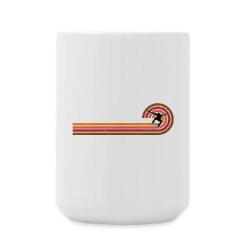 Sunset Skater Silhouette - Große Tasse 440 ml - Weiß - Vorne