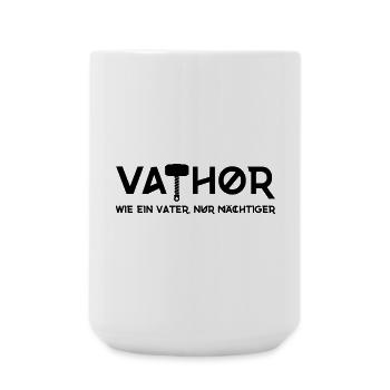 Vathor - Like a father, only more powerful - Large Mug 440 ml - white - Front