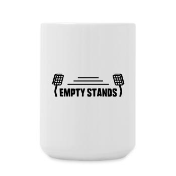 Empty Stands Logo - Große Tasse 440 ml - Weiß - Vorne