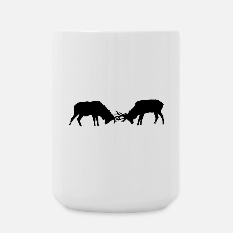 Hirsch - Große Tasse 440 ml - Weiß