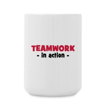 Teamwork in Action - Large Mug 440 ml - white - Front
