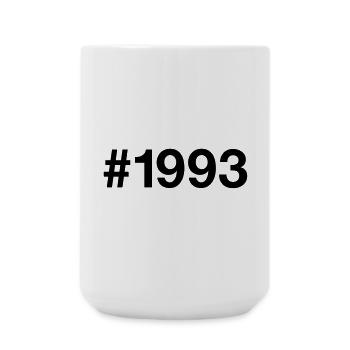 1993 Vintage Hashtag 33 Year Old 33rd Birthday - Large Mug 440 ml - white - Front