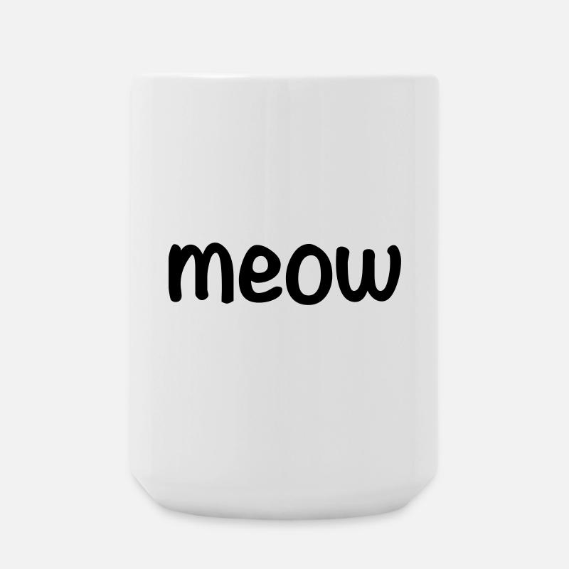 Miau - Große Tasse 440 ml - Weiß