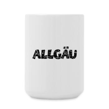 Allgäu (Vintage/Schwarz) - Große Tasse 440 ml - Weiß - Vorne