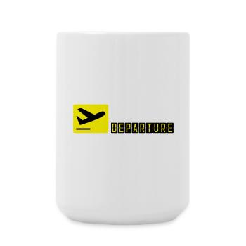 Airplane taking off - Large Mug 440 ml - white - Front