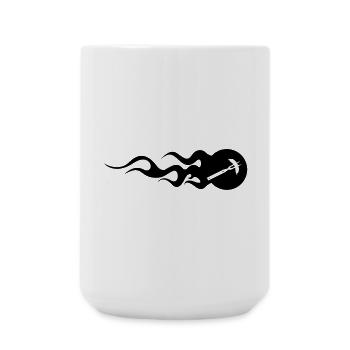 BBQ - Grillen - Große Tasse 440 ml - Weiß - Vorne