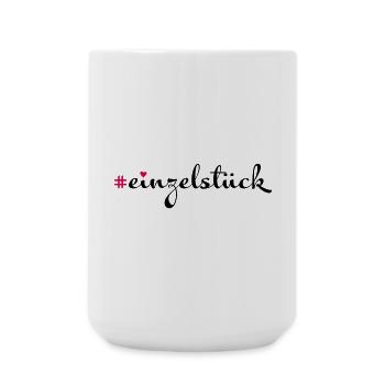 Einzelstück - Große Tasse 440 ml - Weiß - Vorne