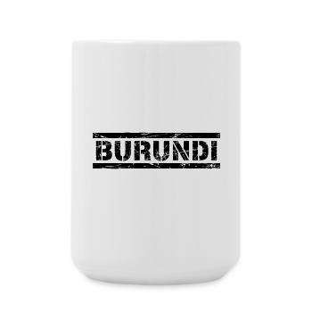 Burundi - Große Tasse 440 ml - Weiß - Vorne