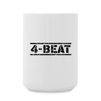 4 Beat - Large Mug 440 ml - white - Front
