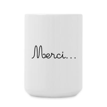 MAÎTRESSE. MAITRE. MERCI. MERCI MAÎTRESSE - Grande tasse 440 ml - blanc - Devant