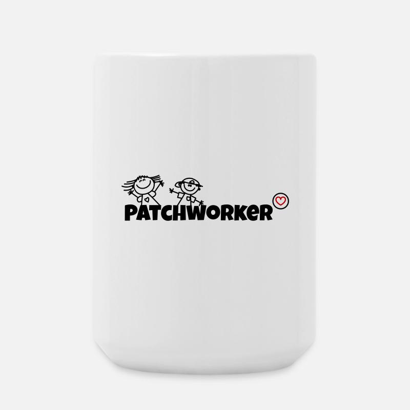 Patchworker - Große Tasse 440 ml - Weiß