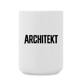 Architekt Schriftzug - Große Tasse 440 ml - Weiß - Vorne
