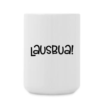 Lausbua, lustige Bayern - Große Tasse 440 ml - Weiß - Vorne