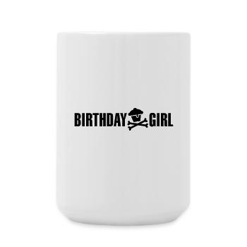 Fille d'anniversaire - Grande tasse 440 ml - blanc - Devant