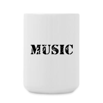 La musique comme la conception d'impression de - Grande tasse 440 ml - blanc - Devant