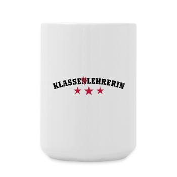 Klassenlehrerin - Große Tasse 440 ml - Weiß - Vorne