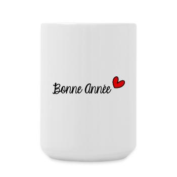 BONNE ANNEE. SAINT SYLVESTRE. NOUVELLE ANNÉE. - Grande tasse 440 ml - blanc - Devant