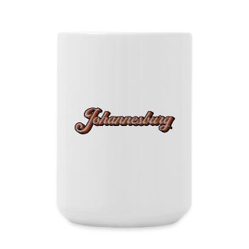 Johannesburg Retro Script - Große Tasse 440 ml - Weiß - Vorne