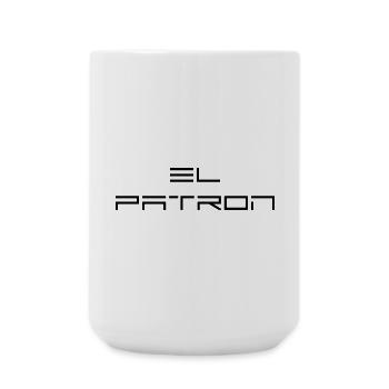El Patron Lettering – Stylish Saying - Large Mug 440 ml - white - Front