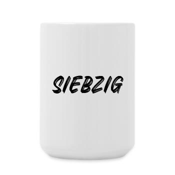 70 - Siebzig - 70. Geburtstag - Große Tasse 440 ml - Weiß - Vorne