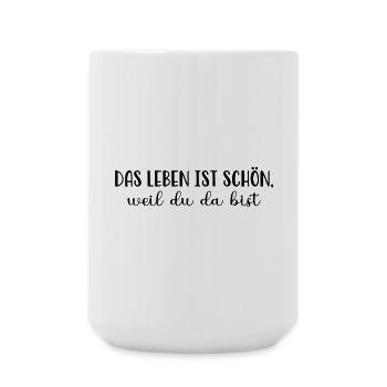 Geschenke für Verliebte - Große Tasse 440 ml - Weiß - Vorne