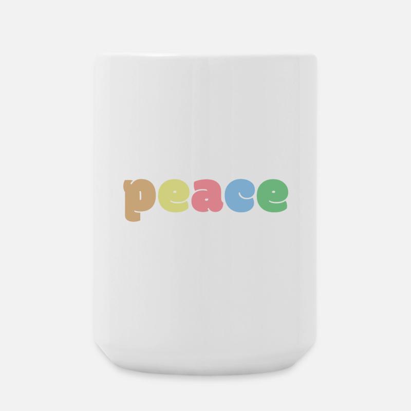 Peace Colors - Large Mug 440 ml - white