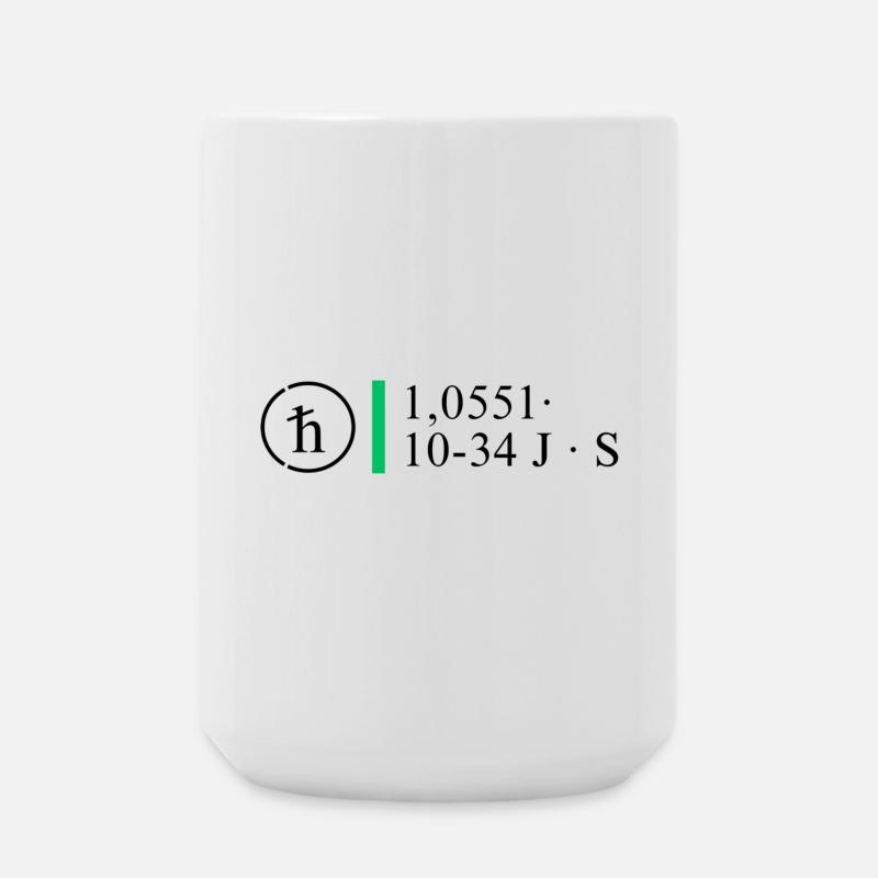 Plank number - Large Mug 440 ml - white