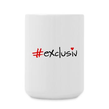 exclusively - Large Mug 440 ml - white - Front