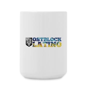 Ostblock Latino Ukrainer Ukraine Geschenk - Große Tasse 440 ml - Weiß - Vorne