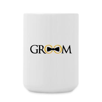 bagues de marié équipe bachelor party bachelor par - Grande tasse 440 ml - blanc - Devant