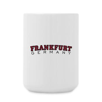 Frankfurt Germany Black&Red - Large Mug 440 ml - white - Front