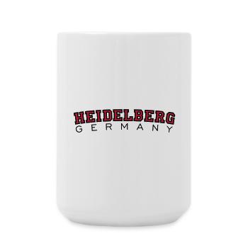Heidelberg Germany Red/Black - Large Mug 440 ml - white - Front