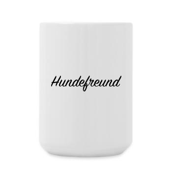 Hundefreund - Große Tasse 440 ml - Weiß - Vorne