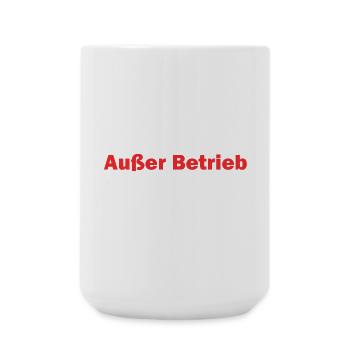 Außer Betrieb Geduldsfaden ist gerissen - Große Tasse 440 ml - Weiß - Vorne