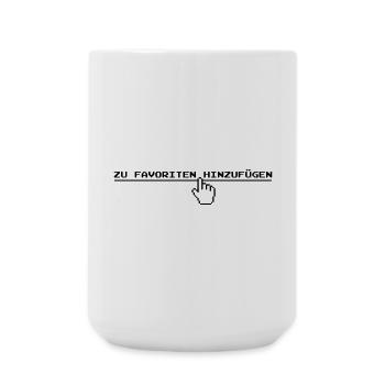 zu Favoriten hinzufugen - Große Tasse 440 ml - Weiß - Vorne