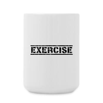Exercise - Large Mug 440 ml - white - Front