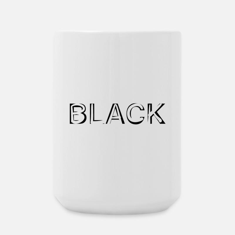 BLACK - Große Tasse 440 ml - Weiß