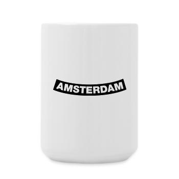 Amsterdam Chapter Element (Bachelor Party MC Rocker Design) - Large Mug 440 ml - white - Front