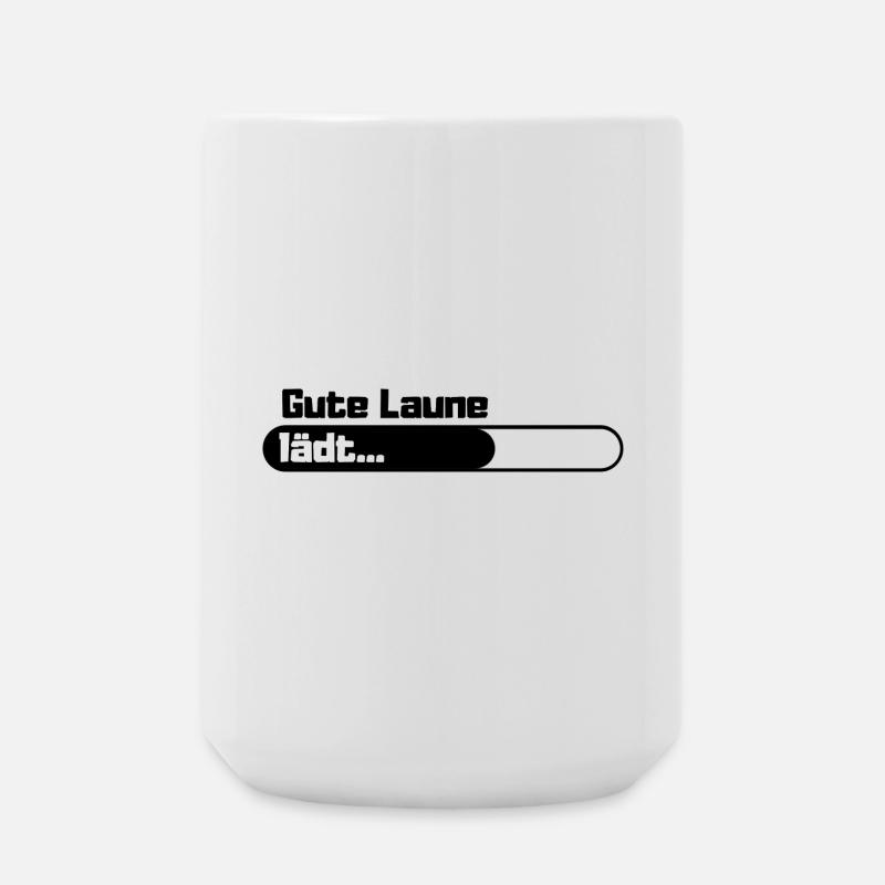 Gute Laune lädt - Große Tasse 440 ml - Weiß