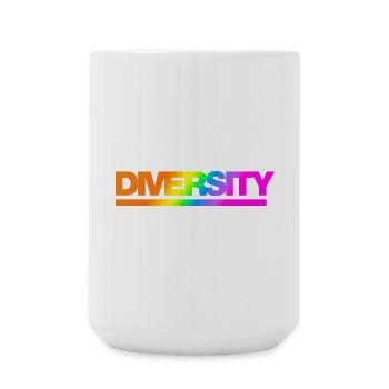 Typo Diversity Rainbow - Large Mug 440 ml - white - Front