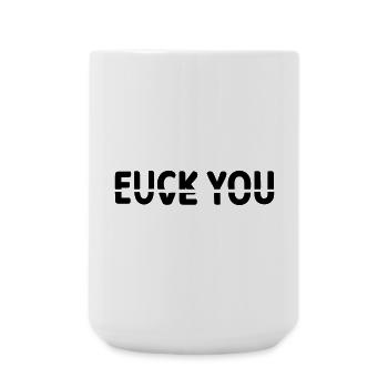 Ob ich dich liebe oder nicht # - Große Tasse 440 ml - Weiß - Vorne