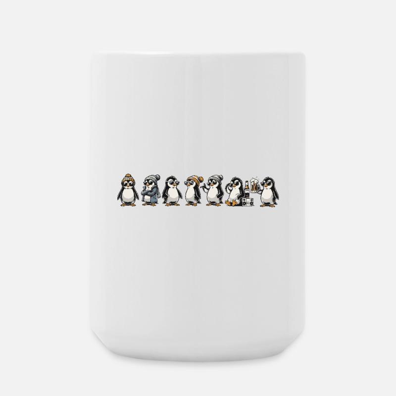 Coole Pingus - Große Tasse 440 ml - Weiß
